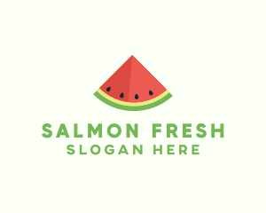 Fresh Watermelon Fruit logo design