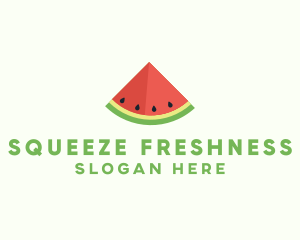 Fresh Watermelon Fruit logo design