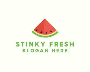 Fresh Watermelon Fruit logo design