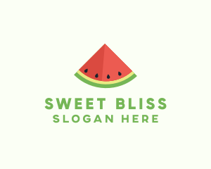 Fresh Watermelon Fruit logo design