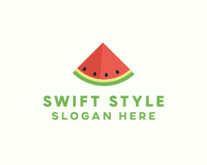 Fresh Watermelon Fruit logo design