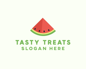 Fresh Watermelon Fruit logo design