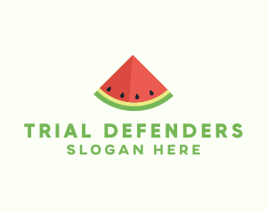 Fresh Watermelon Fruit logo design