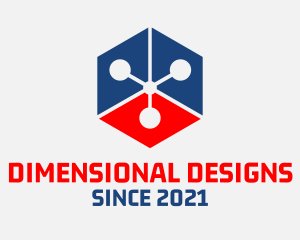 3D Technology Cube logo design