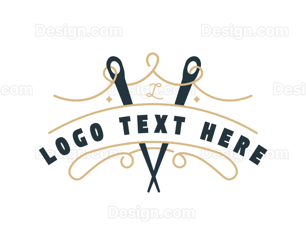 Needle Thread Stitching Logo