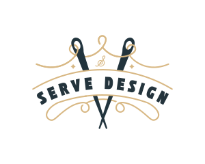 Needle Thread Stitching logo design