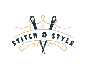 Needle Thread Stitching logo design