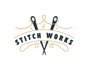 Needle Thread Stitching logo design