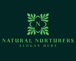 Nature Leaves Gardening logo design