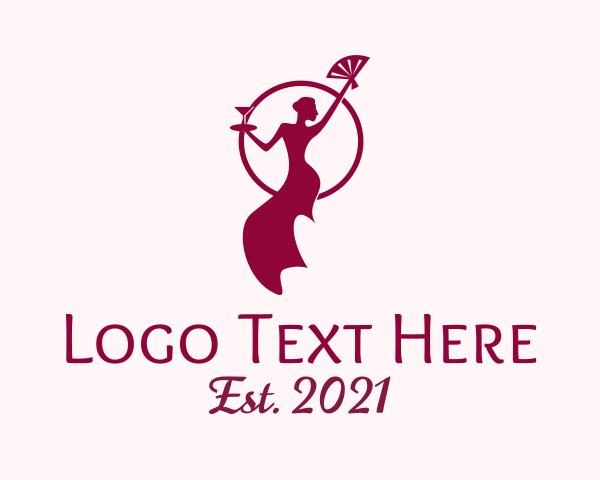 Wine Server logo example 3