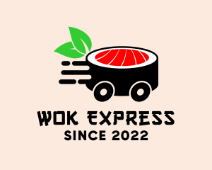 Express Sushi Delivery  logo design