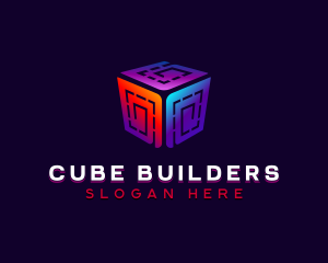 Cube Computer Gaming logo design