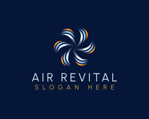 HVAC Air Circulation logo design