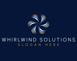 HVAC Air Circulation logo design