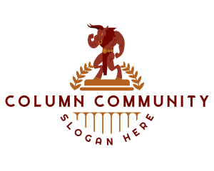 Minotaur Bull Column logo