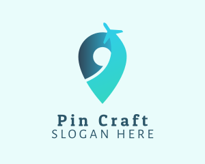 Pin Travel Agency logo design