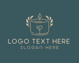 Scented Candle Heart  logo