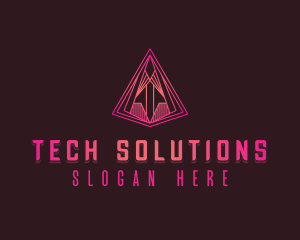 Technology Pyramid Developer logo design