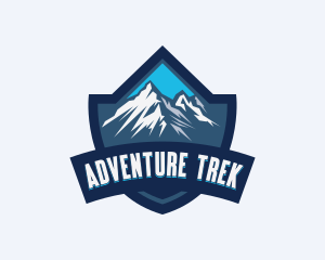 Shield Mountain Adventure logo design