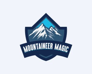 Shield Mountain Adventure logo design