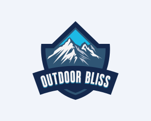 Shield Mountain Adventure logo design