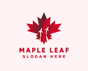 Canadian Maple Airplane logo