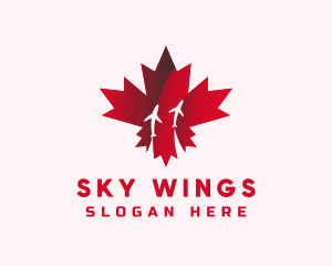 Canadian Maple Airplane logo