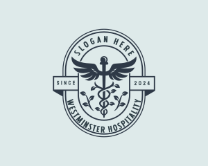 Organic Pharmacy Caduceus logo design