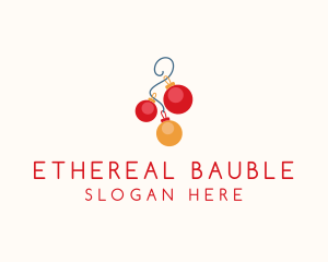 Holiday Christmas Balls logo design