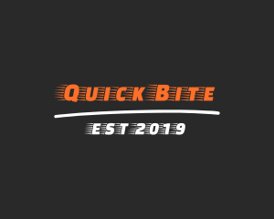 Fast Racing Font logo design