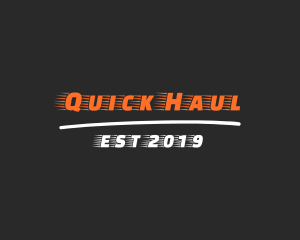 Fast Racing Font logo design