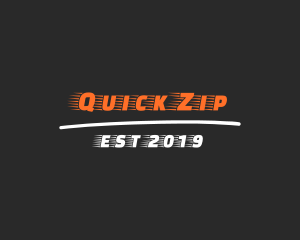 Fast Racing Font logo design