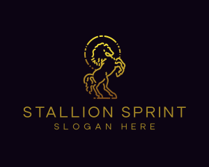 Stallion Equestrian Wildlife logo design