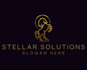 Stallion Equestrian Wildlife logo design