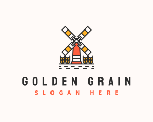 Wheat Grain Farm logo design