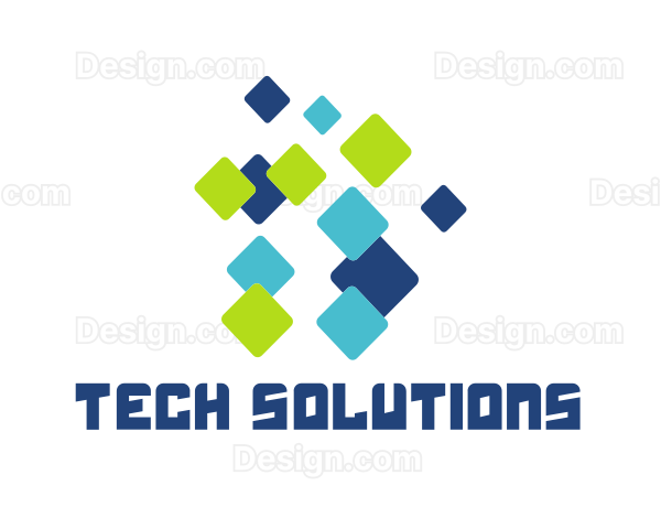 Colorful Pixel Technology Logo