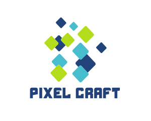 Colorful Pixel Technology logo design