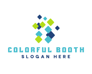 Colorful Pixel Technology logo design