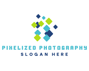 Colorful Pixel Technology logo design