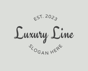 Luxury Cursive Business logo design