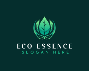 Planting Leaves Eco logo design