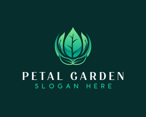 Planting Leaves Eco logo design