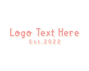 Pink Playful Wordmark logo