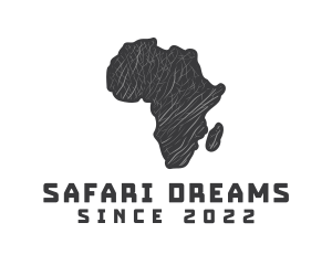 African Map Safari  logo design