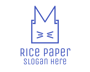 Cat Box File Folder logo design