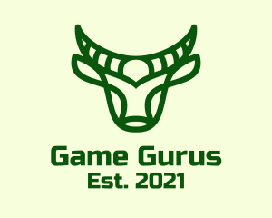 Green Buffalo Outline  logo