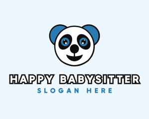 Happy Baby Panda logo design