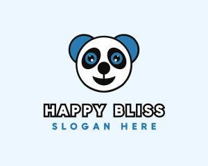 Happy Baby Panda logo design