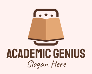 Academic Book Badge logo design