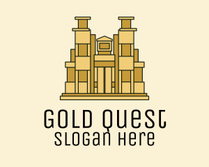 Gold Building Realty  logo design